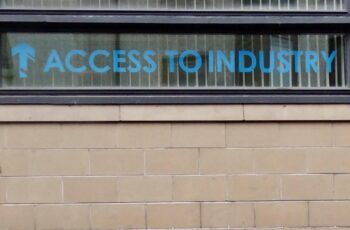 Access to Industry logo on building